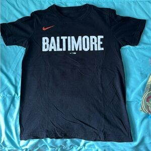 Nike Black T-Shirt with Baltimore Print